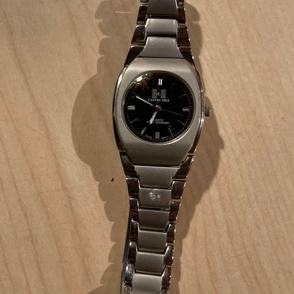 CALVIN HILL WATCH STAINLESS BACK SWISS MOVT WATER RESISTANT - Picture 1 of 3